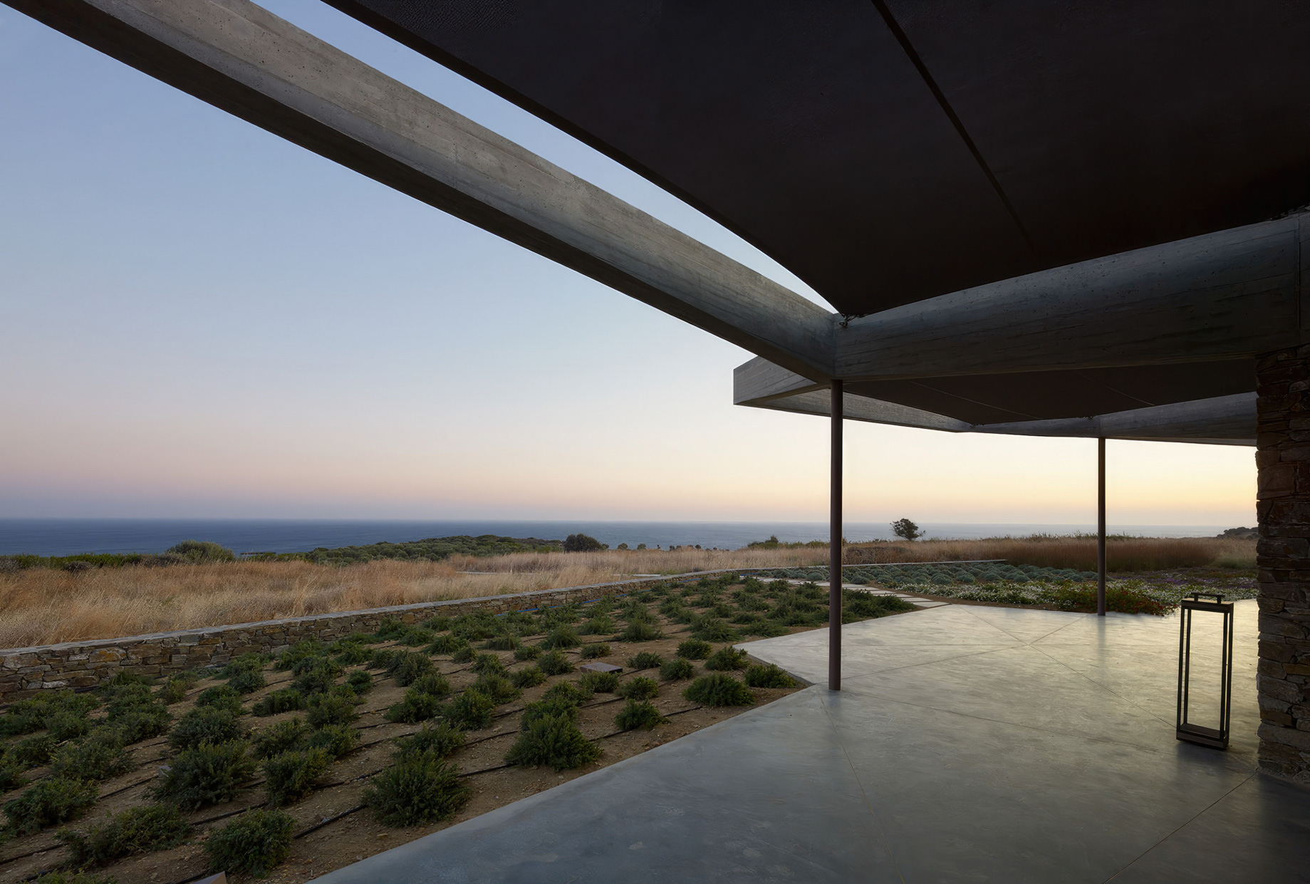 Hourglass Corral House Tessellated Sunken Villa – Milos, Greece – 40