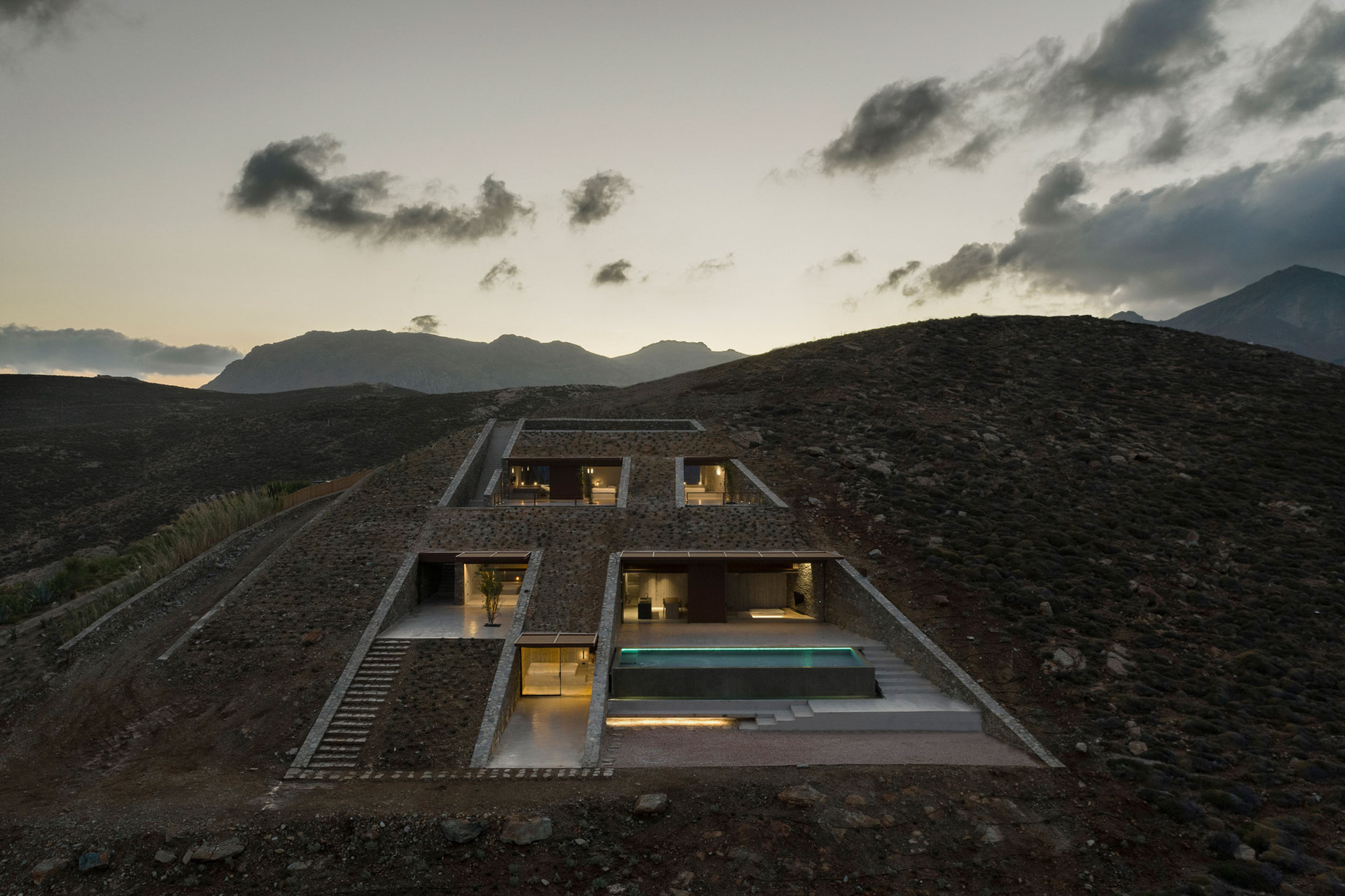 NCaved House Embedded Cliffside Villa – Serifos Island, Greece – 44
