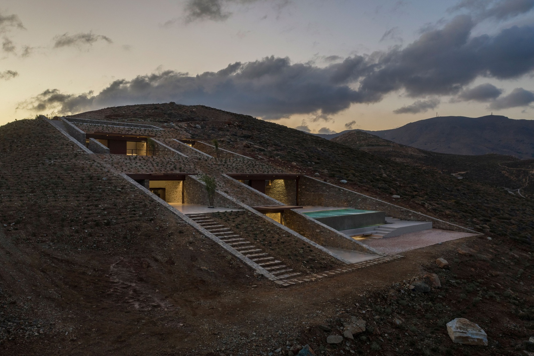 NCaved House Embedded Cliffside Villa – Serifos Island, Greece – 45