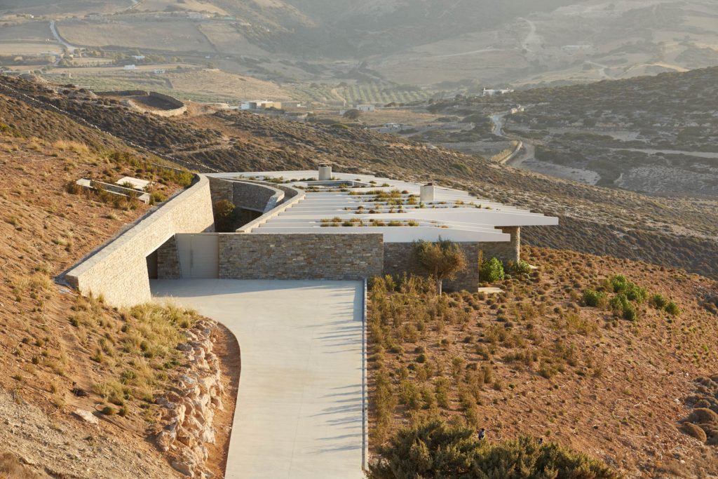Ridge House Embedded Hillside Villa - Antiparos Island, Greece - 28