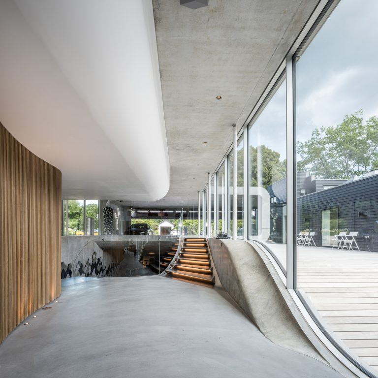 Villa Kirk Futuristic Glass Organic Exhibition Hall – Denmark – 19