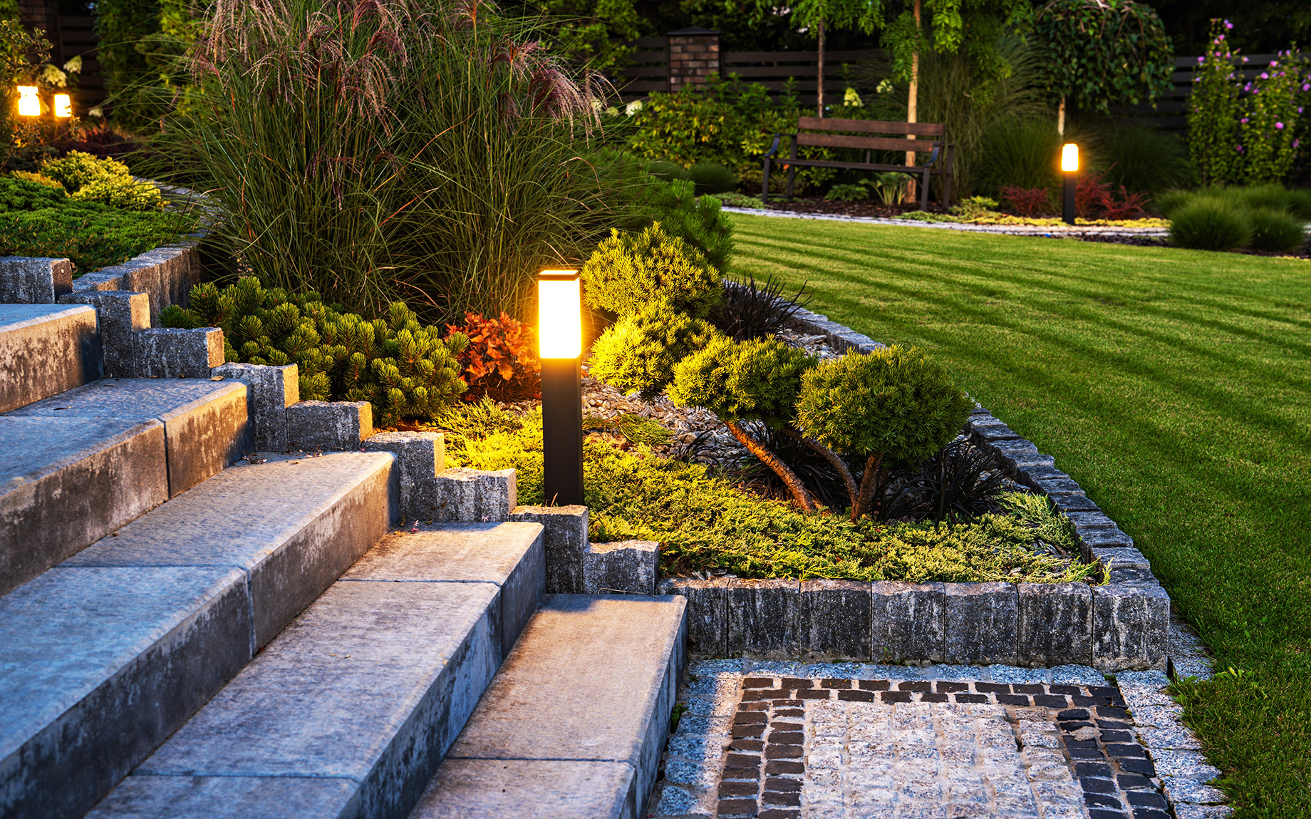 Outdoor Lighting on a Luxury Property