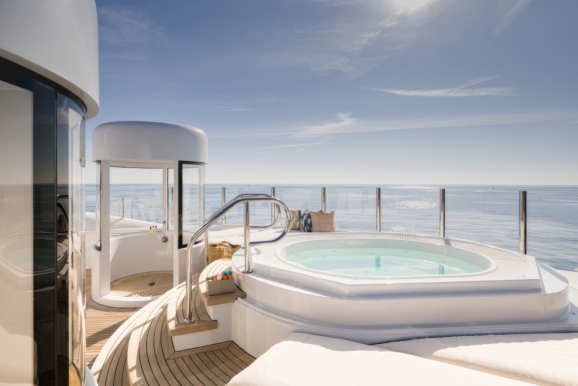 Discover Superyacht HBC and Her New Look Unveiled at the 2024 Monaco Yacht Show - HBC Yacht Jacuzzi