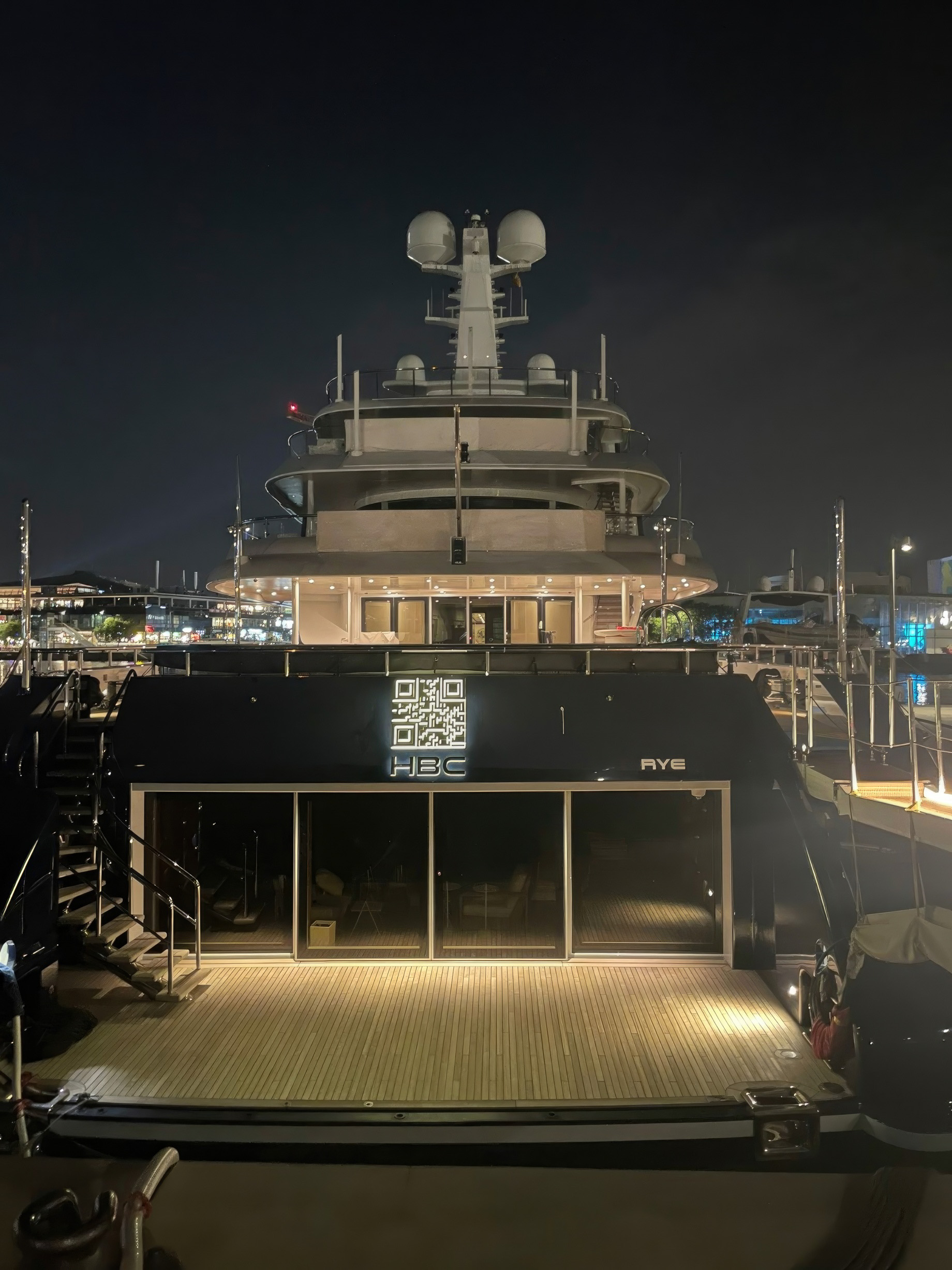 Discover Superyacht HBC and Her New Look Unveiled at the 2024 Monaco Yacht Show - HBC Yacht QR code