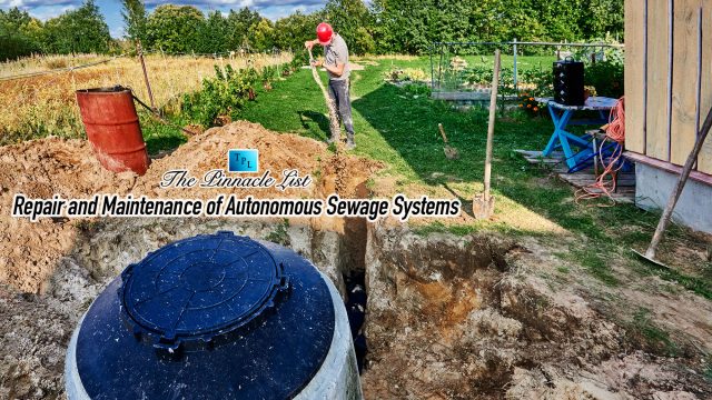 Repair and Maintenance of Autonomous Sewage Systems