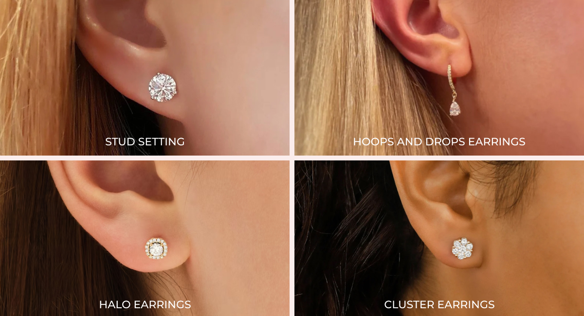 Types of Moissanite Earrings