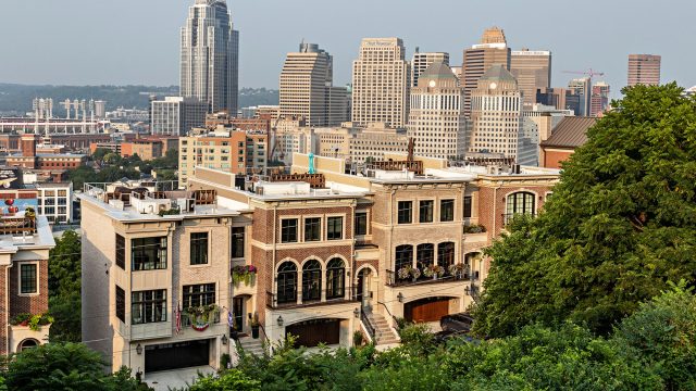 Cincinnati, Ohio Skyline from the Mount Adams Neighborhood