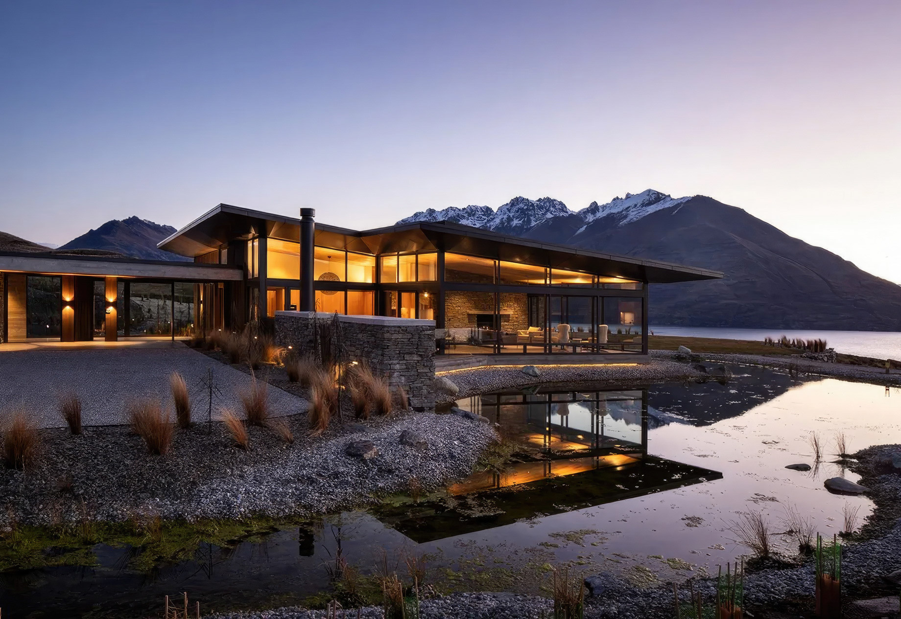 Hidden Island Retreat – Jack’s Point Preserve, Lake Wakatipu, New Zealand – 33