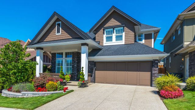 Luxury House with Front Yard Landscaping in Vancouver, BC, Canada