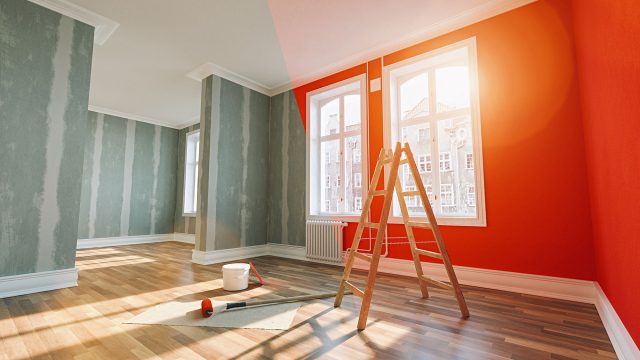 Painting Walls Red in a Room