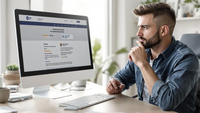 Viewing Online Handyman Reviews