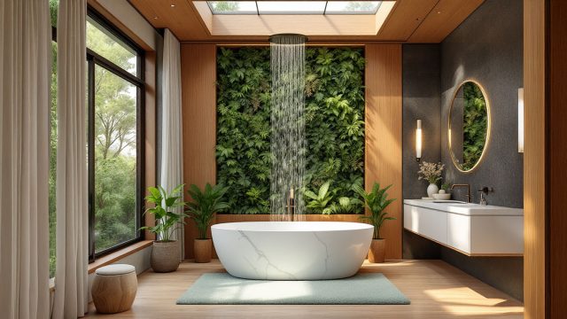 Wellness-Centric Spa Bathroom