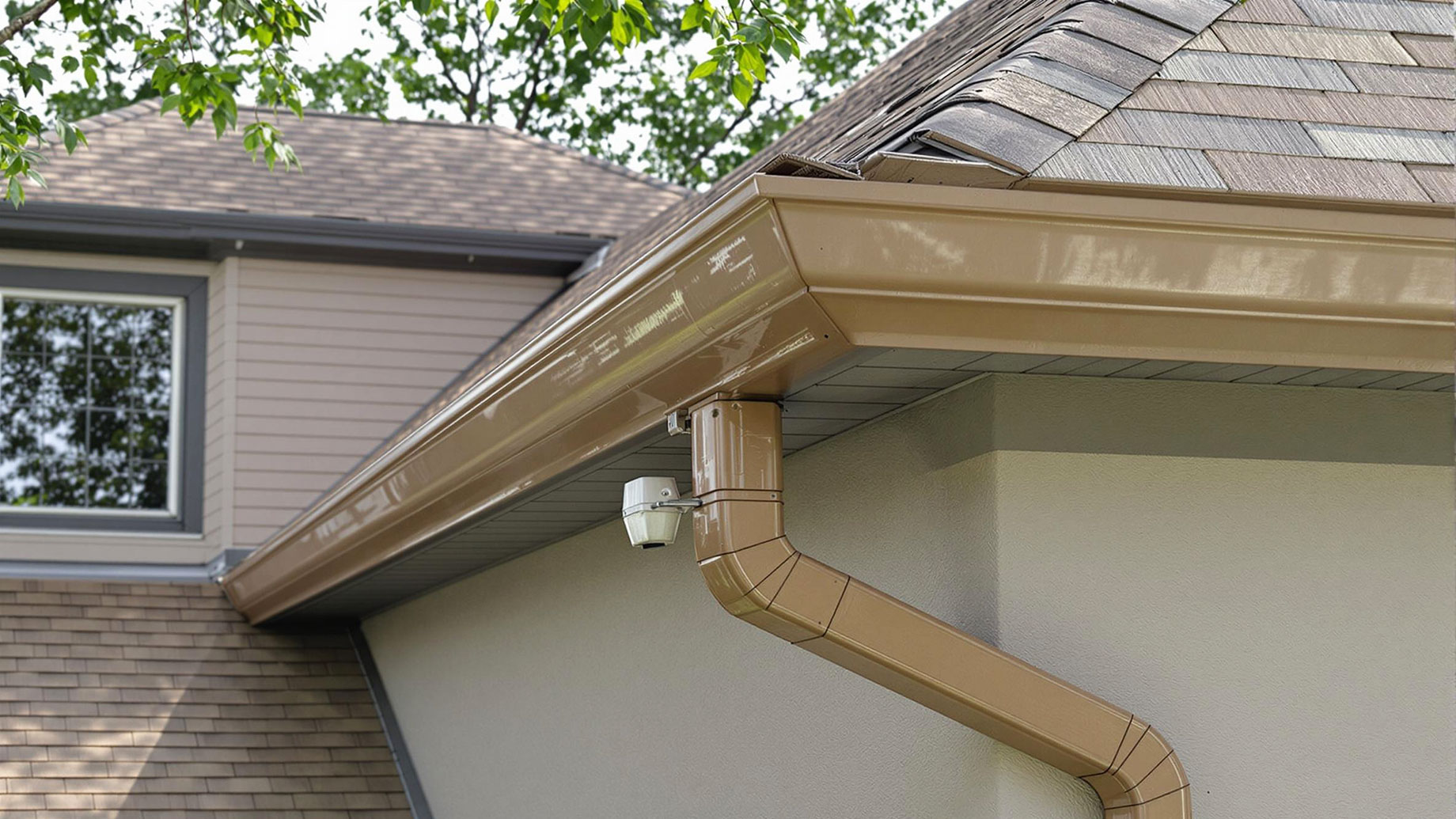New Gutter System on a House