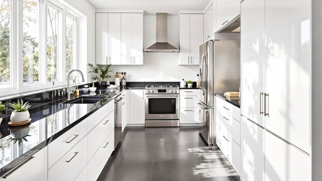 New Modern White Kitchen Renovation