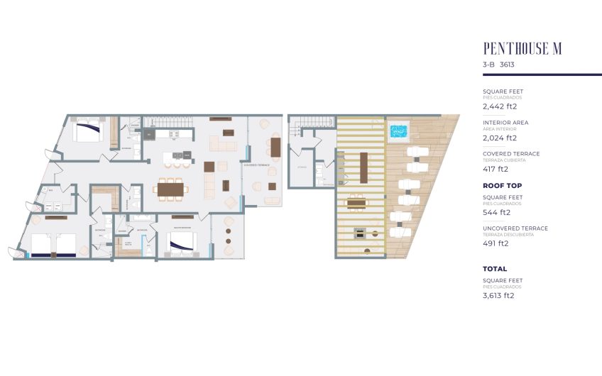Tortuga Bay Beachfront Living - San Jose del Cabo, Mexico - 82 - PENTHOUSE M 3-B 3613