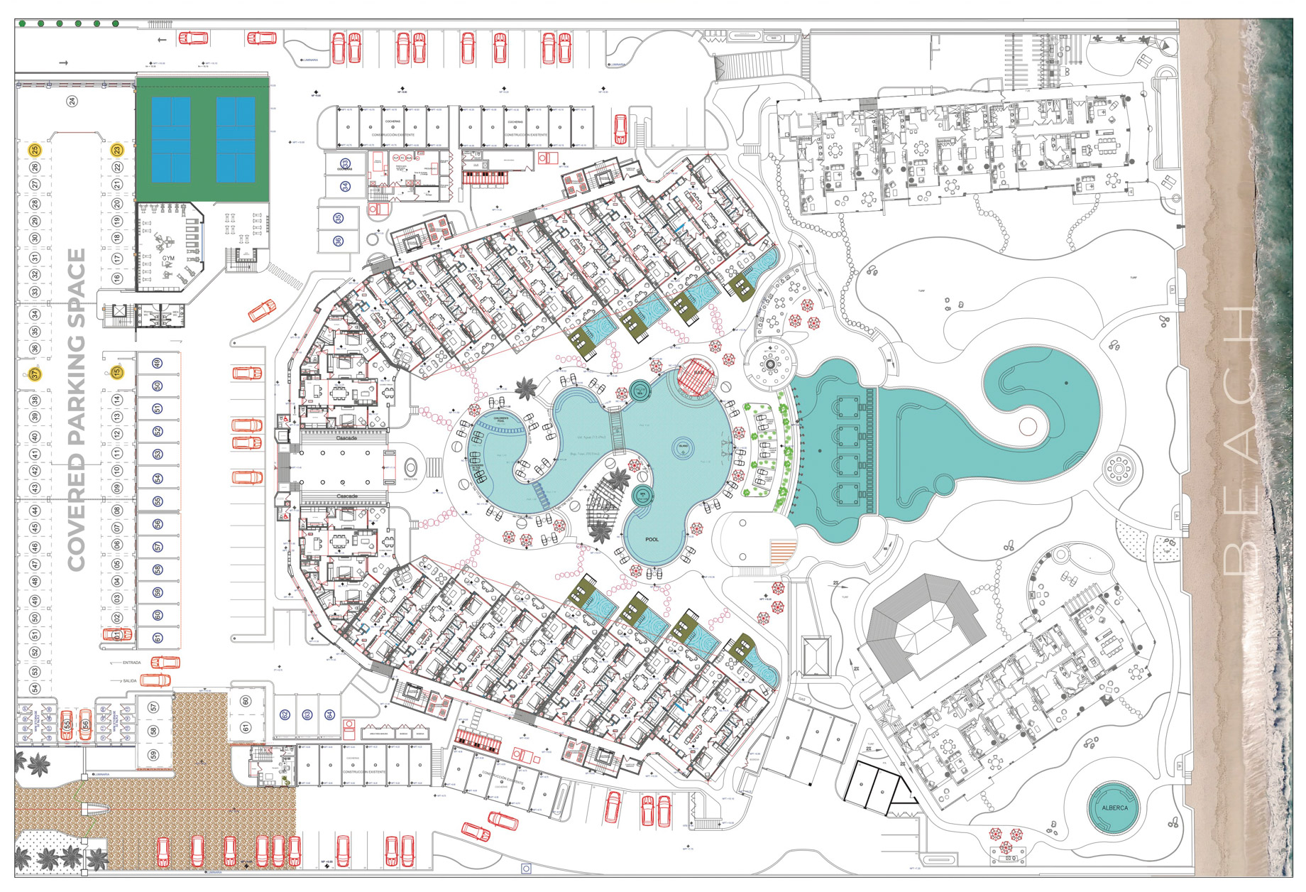 Tortuga Bay Beachfront Living – San Jose del Cabo, Mexico – 98 – Site Plan