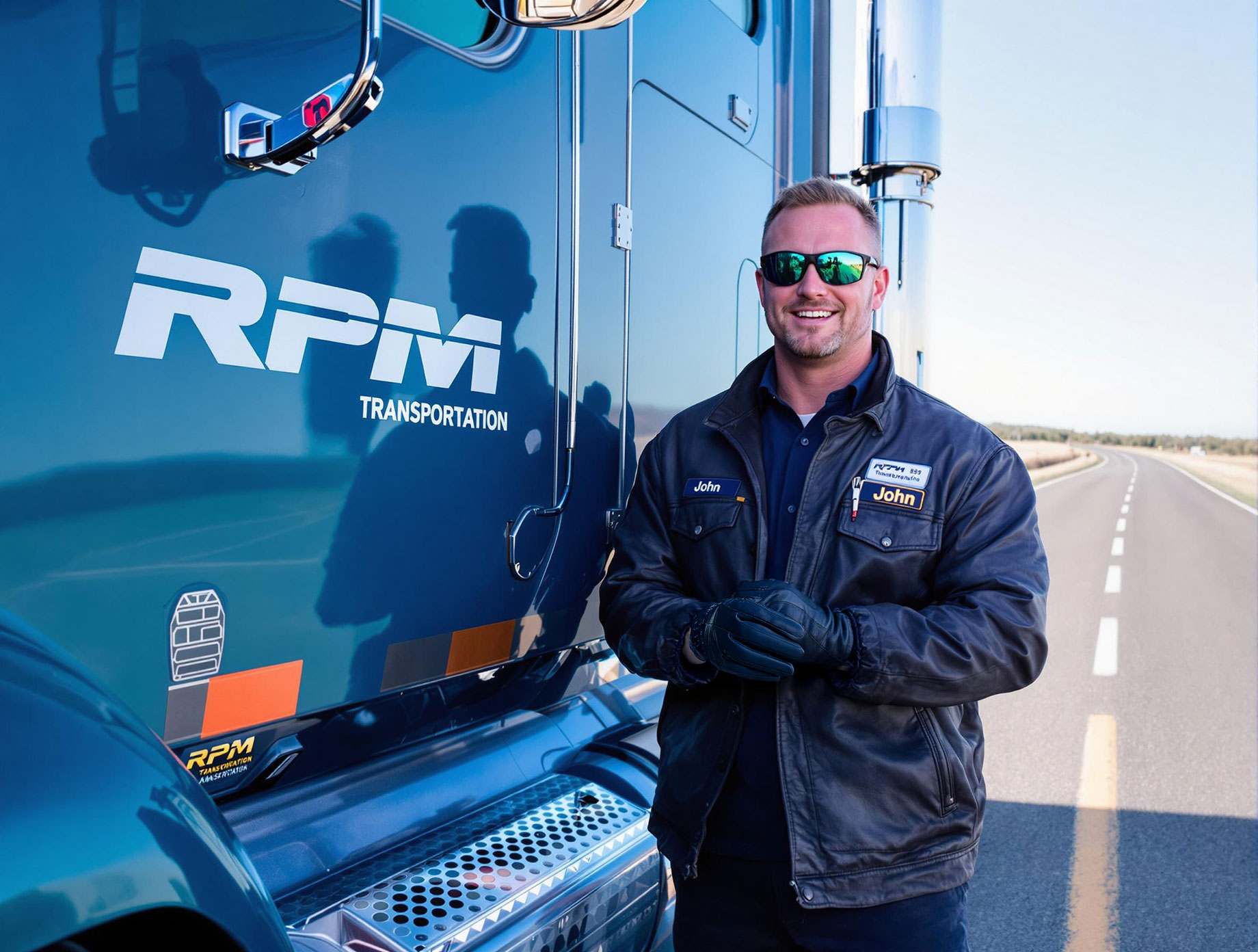 Truck Driver Ready to Embark Driving on the Road