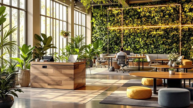Future-Ready Office: Biophilic Design with Smart Systems and Open Collaborative Spaces