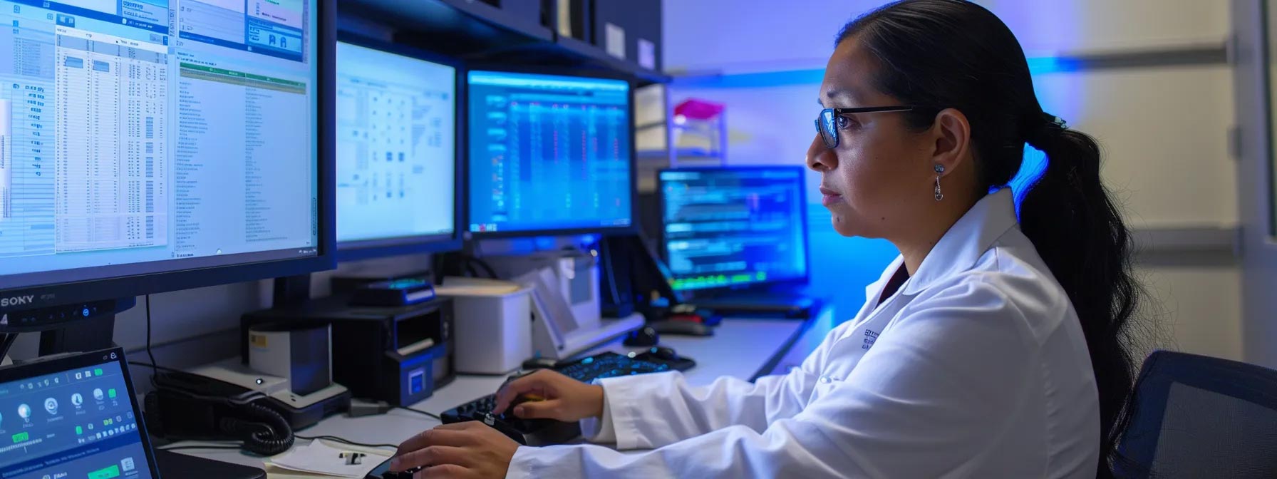 Healthcare Professional Utilizing Knowledge Management Systems in a Laboratory Setting