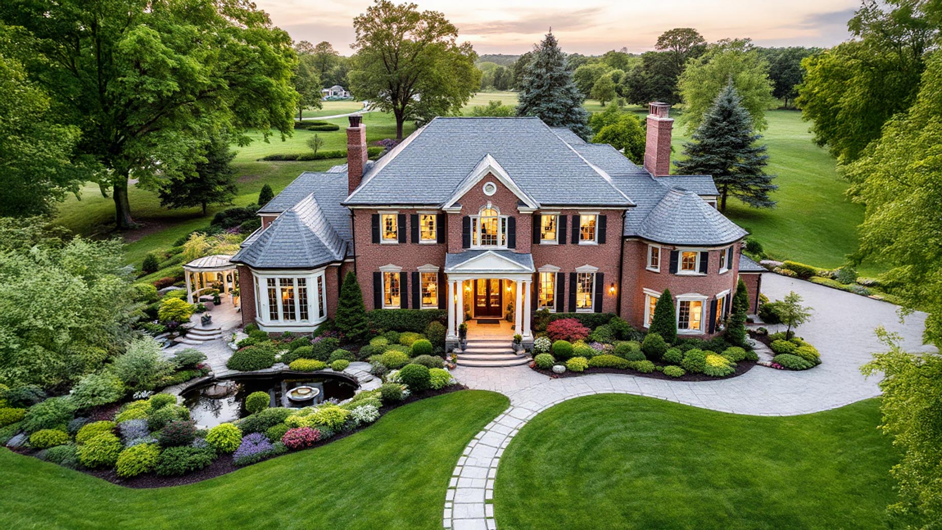 Mansion in Buffalo Grove, Illinois, USA