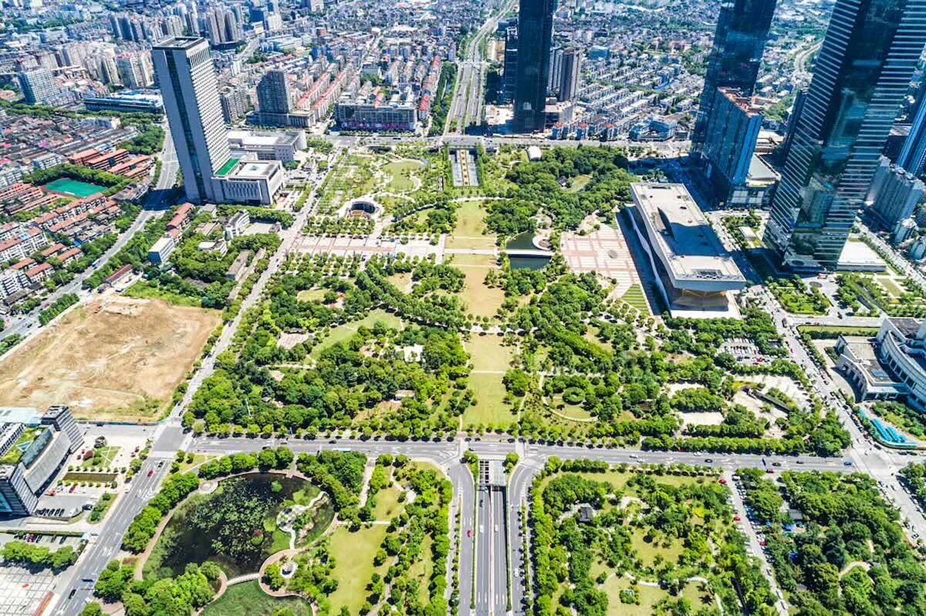 Park Zone in a City