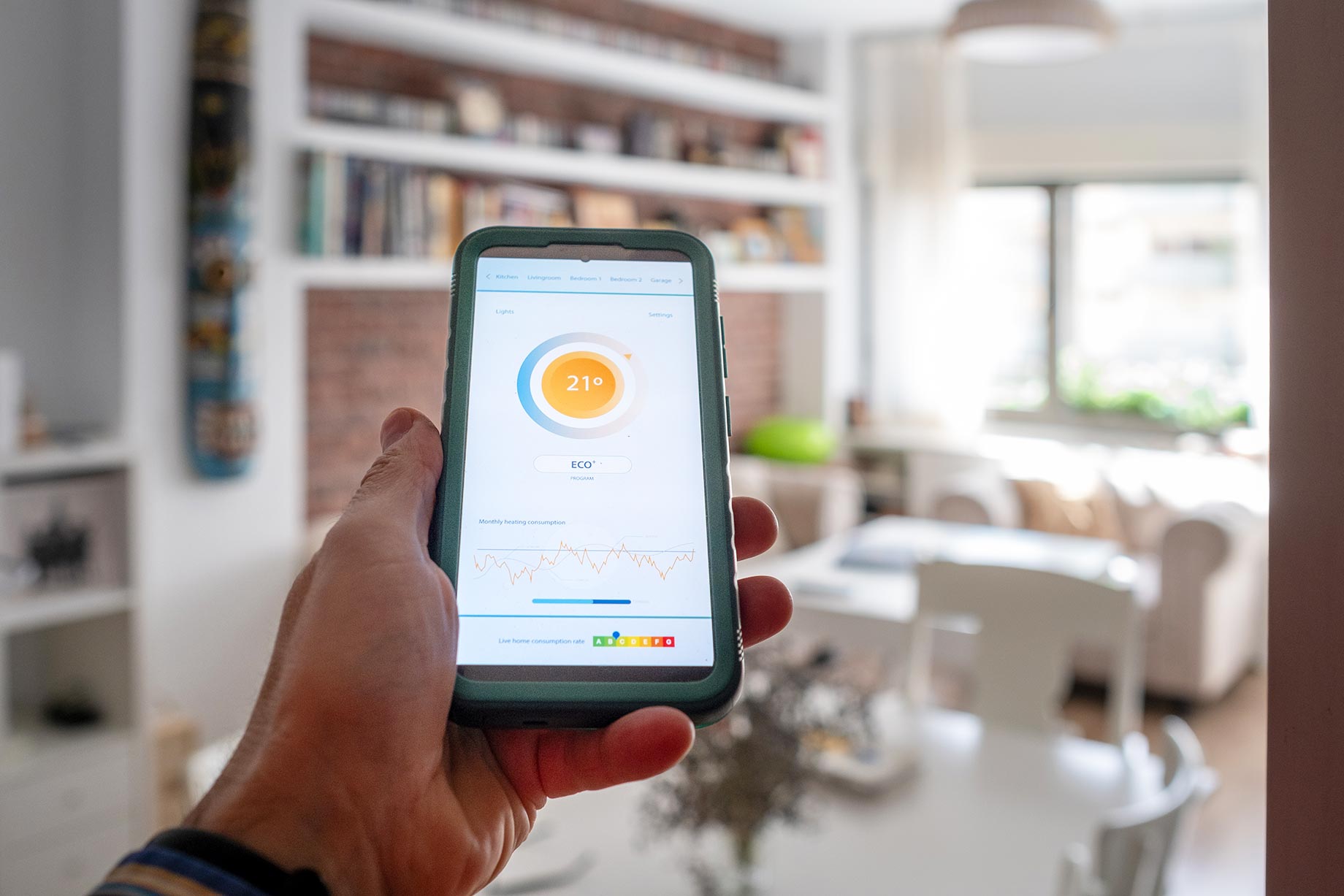 Temperature Control in Smart Home on Smartphone