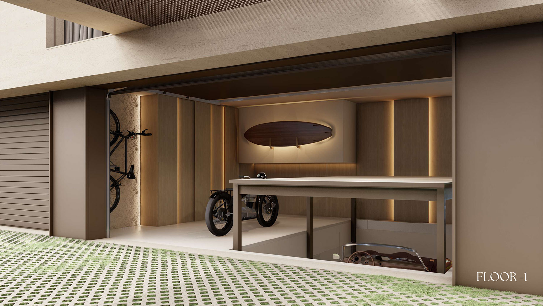 Villa D at Molhe 479 – Floor -1 Garage Car Lift – Foz do Douro, Porto, Portugal