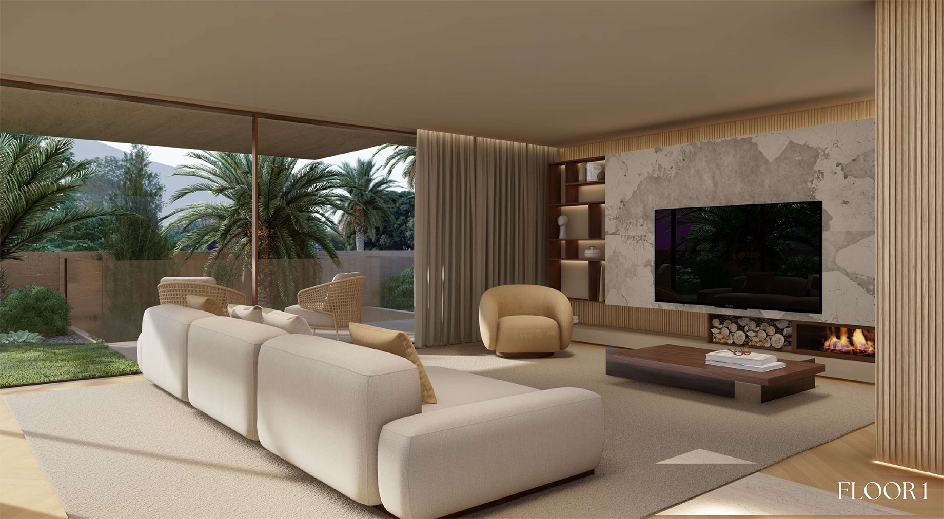 Villa D at Molhe 479 - Floor 1 Living Room - Foz do Douro, Porto, Portugal