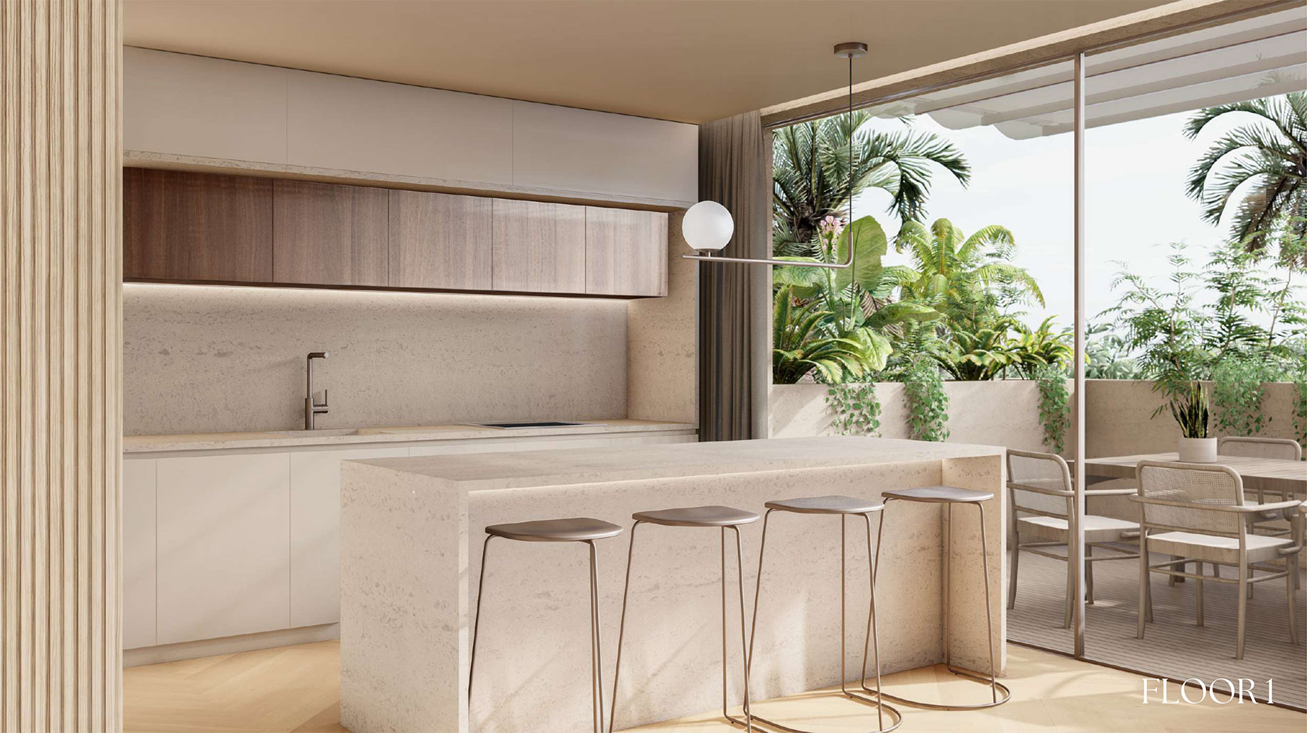 Villa D at Molhe 479 - Floor 1 Modern Kitchen - Foz do Douro, Porto, Portugal