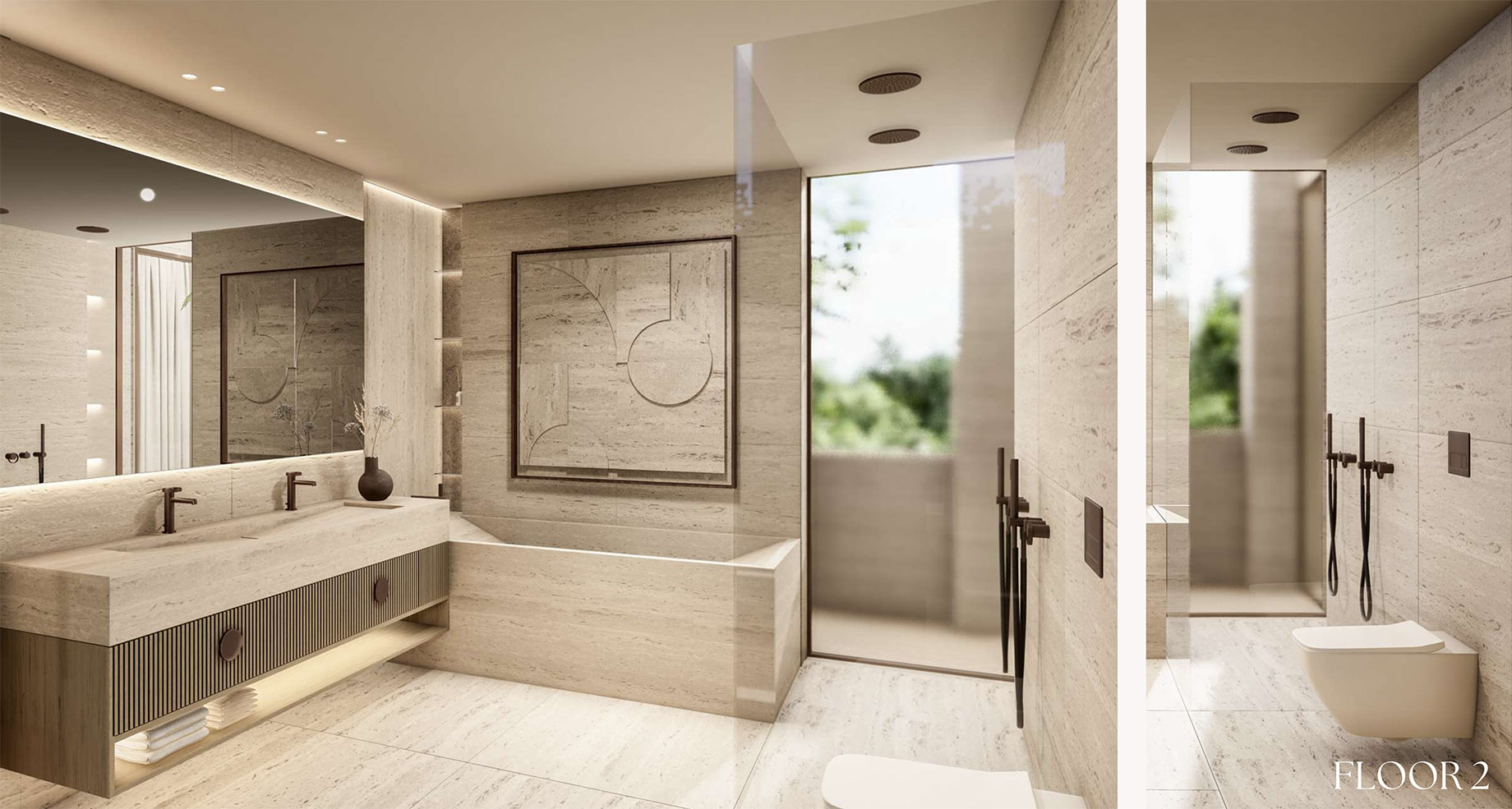 Villa D at Molhe 479 – Floor 2 Bathroom – Foz do Douro, Porto, Portugal