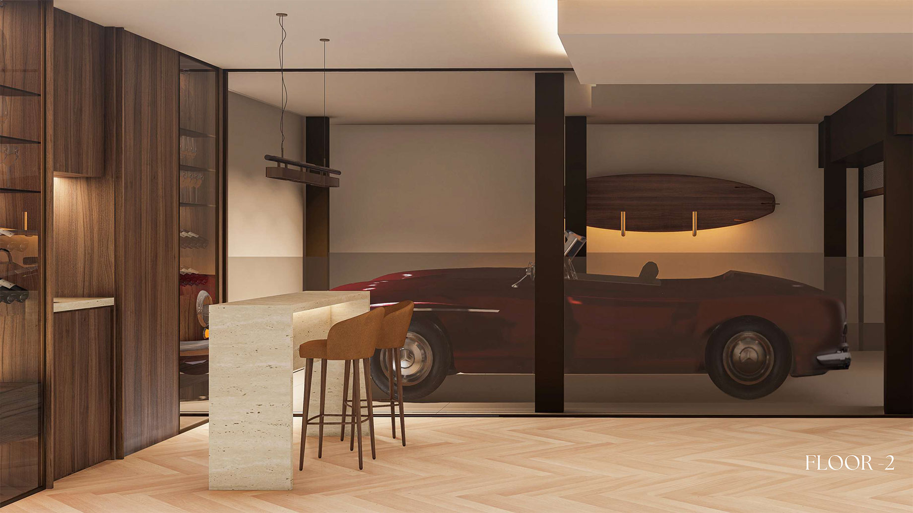 Villa D at Molhe 479 - Floor -2 Wine Cellar and Garage Car Lift - Foz do Douro, Porto, Portugal