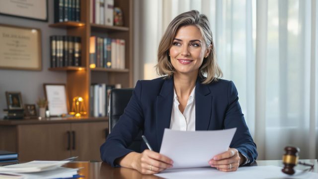 Experienced Lawyer in a Professional Office Setting