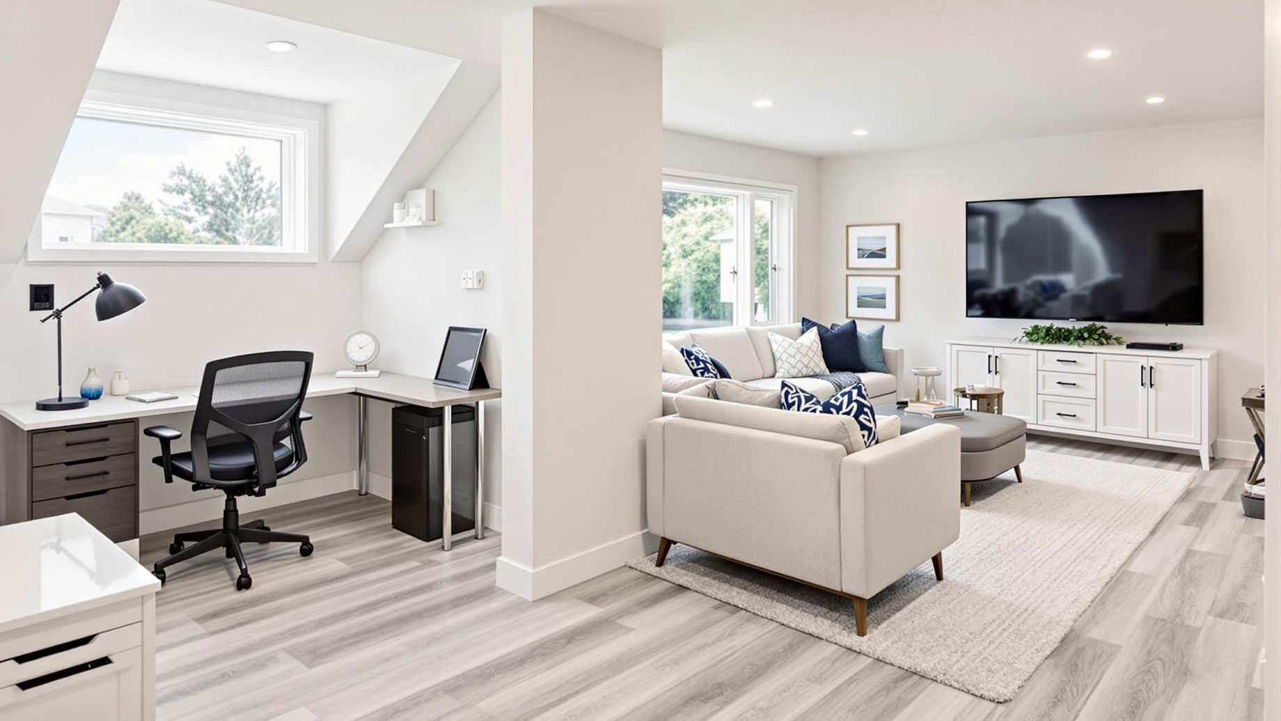 Modern Basement Renovated