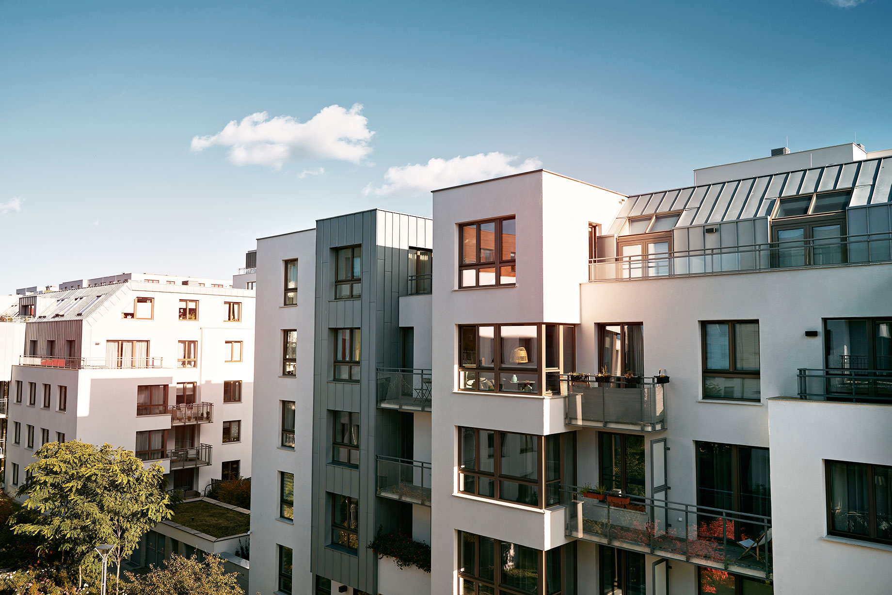 Modern European Complex of Apartment Buildings