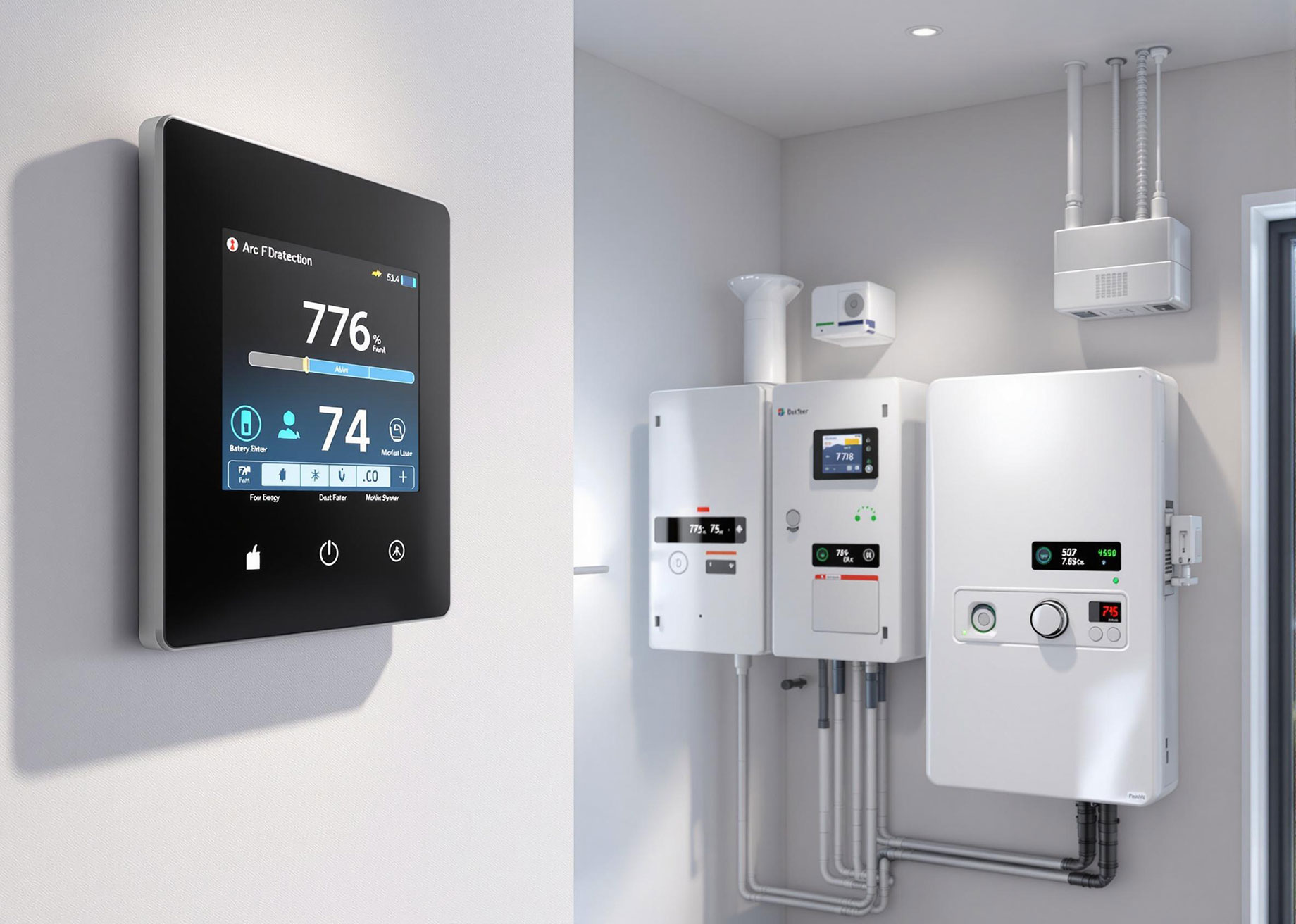 Modern Home with Advanced Electrical Wiring Technology