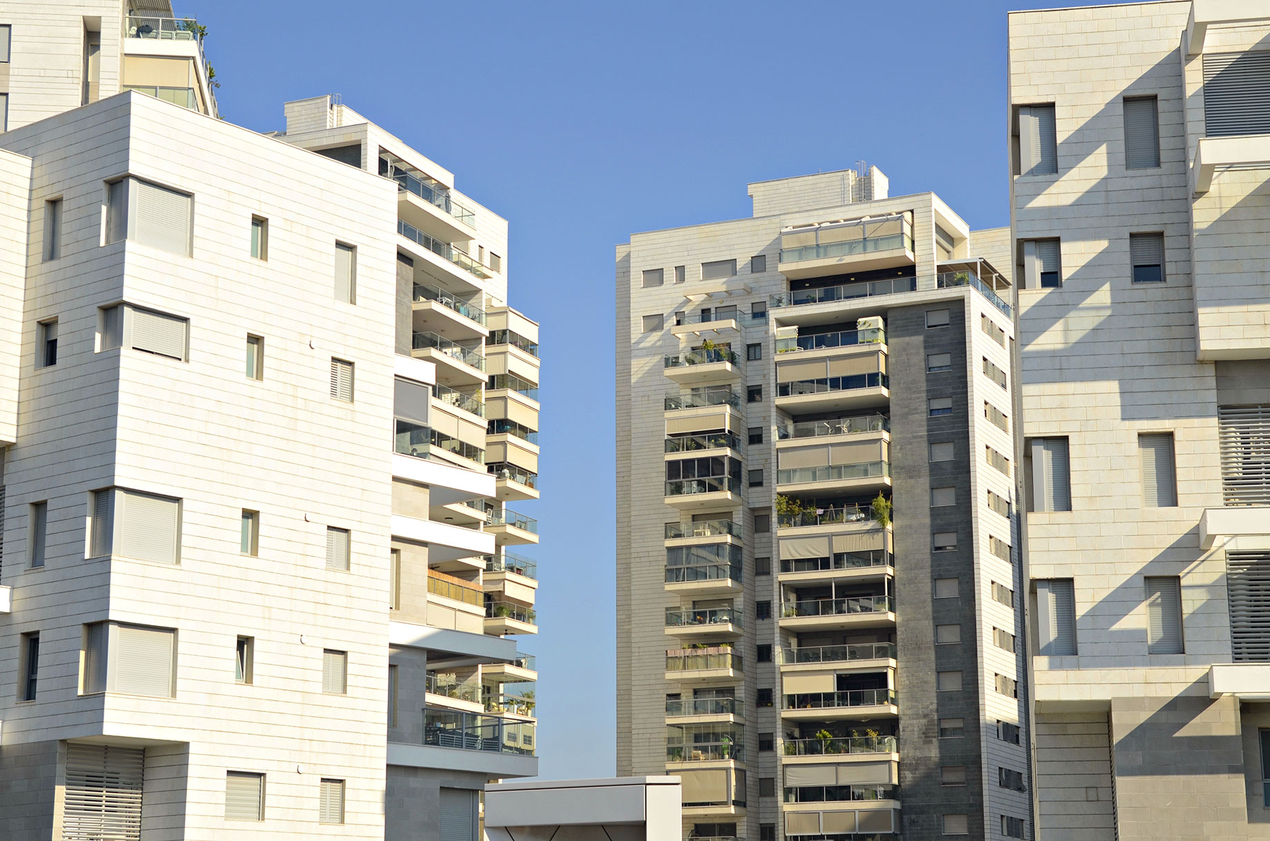 Modern White Apartments in Israel