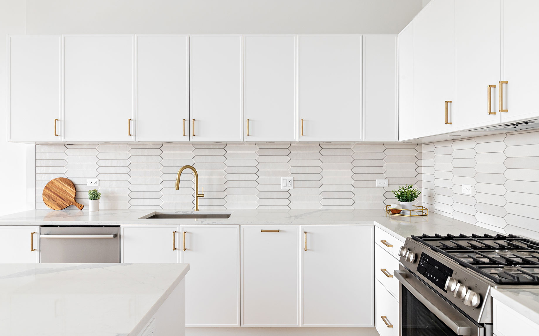 New Modern White Kitchen