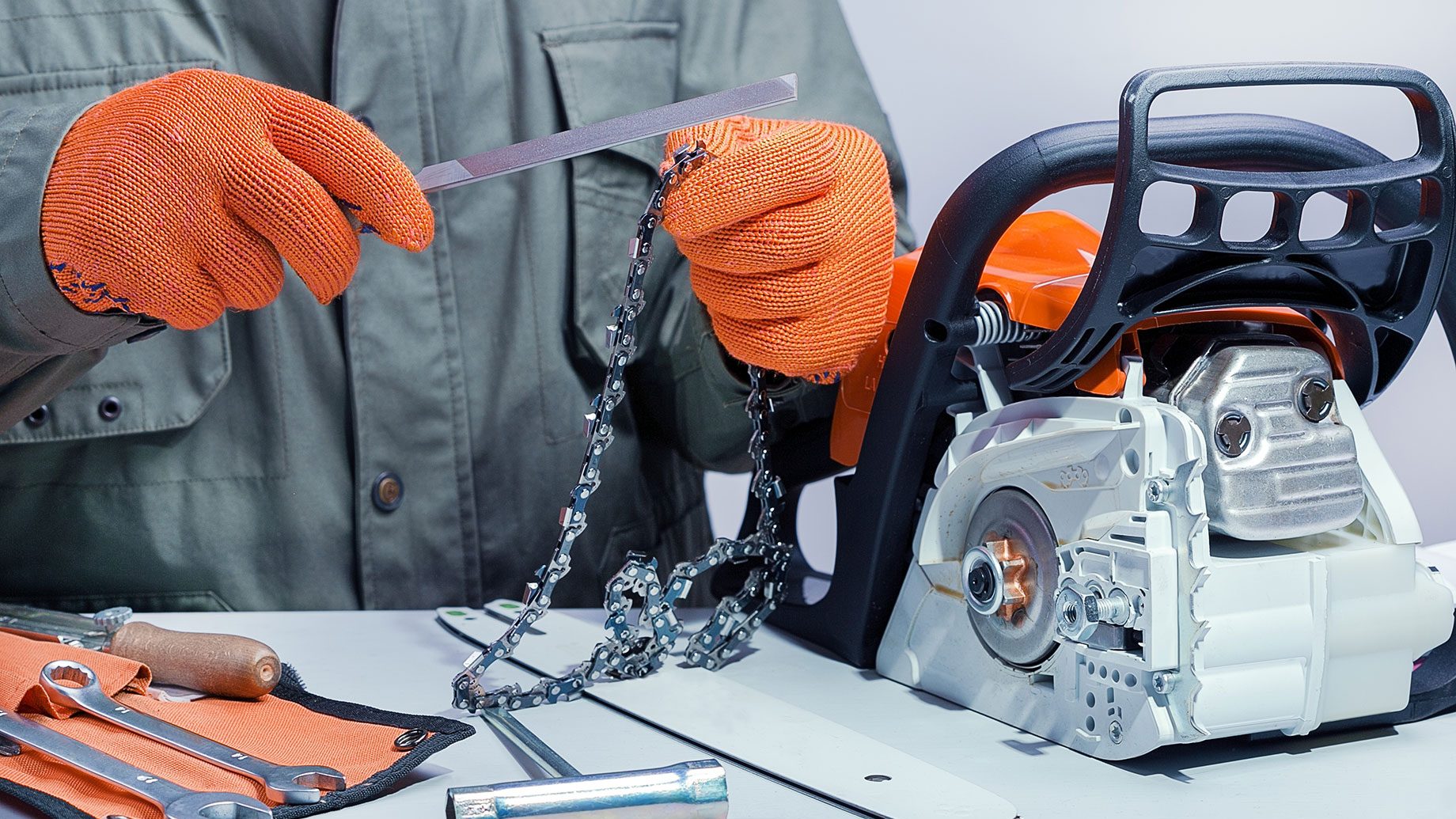 Sharpening Chainsaw Parts