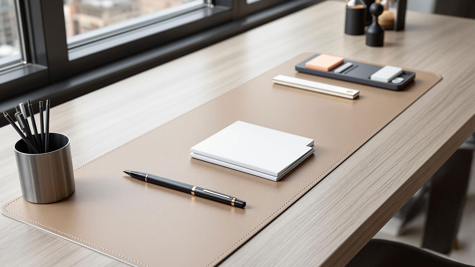 Stylish Desk with Accessories
