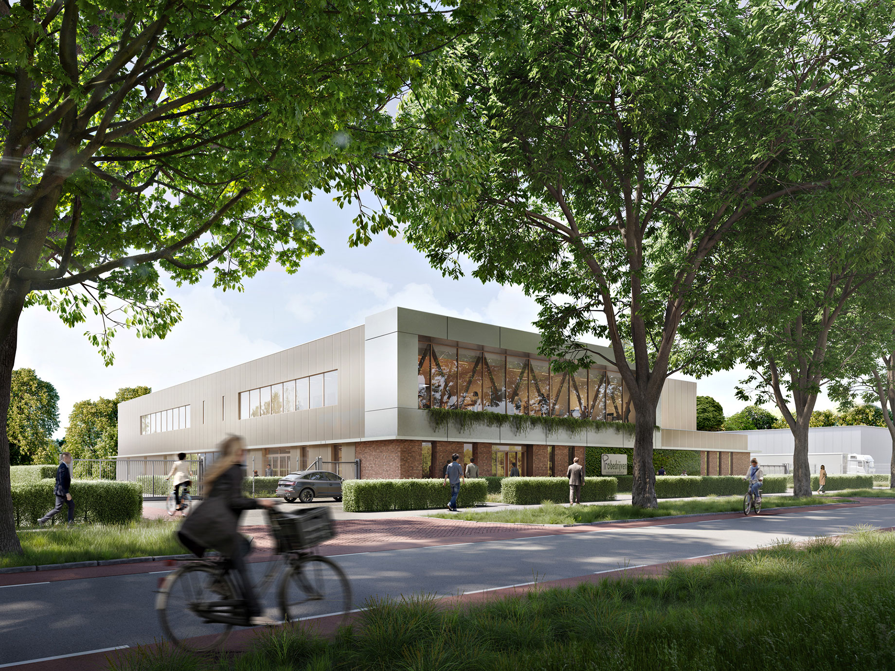 3D rendering of a school at Pastoor Koopmanweg, Netherlands, crafted by RNDR
