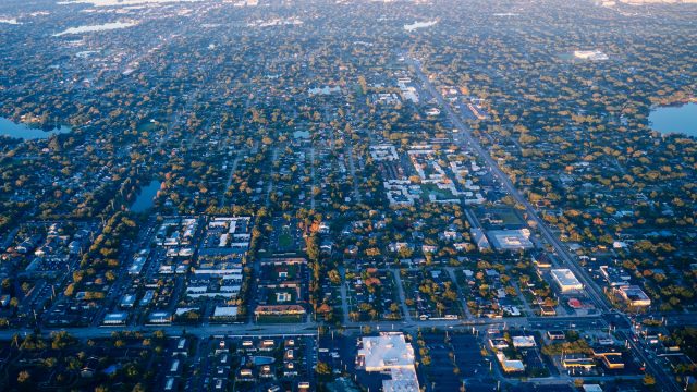 Aerial View of Orlando, Florida, USA