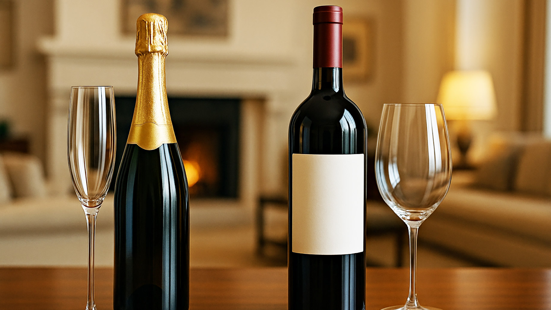 Champagne vs. Wine