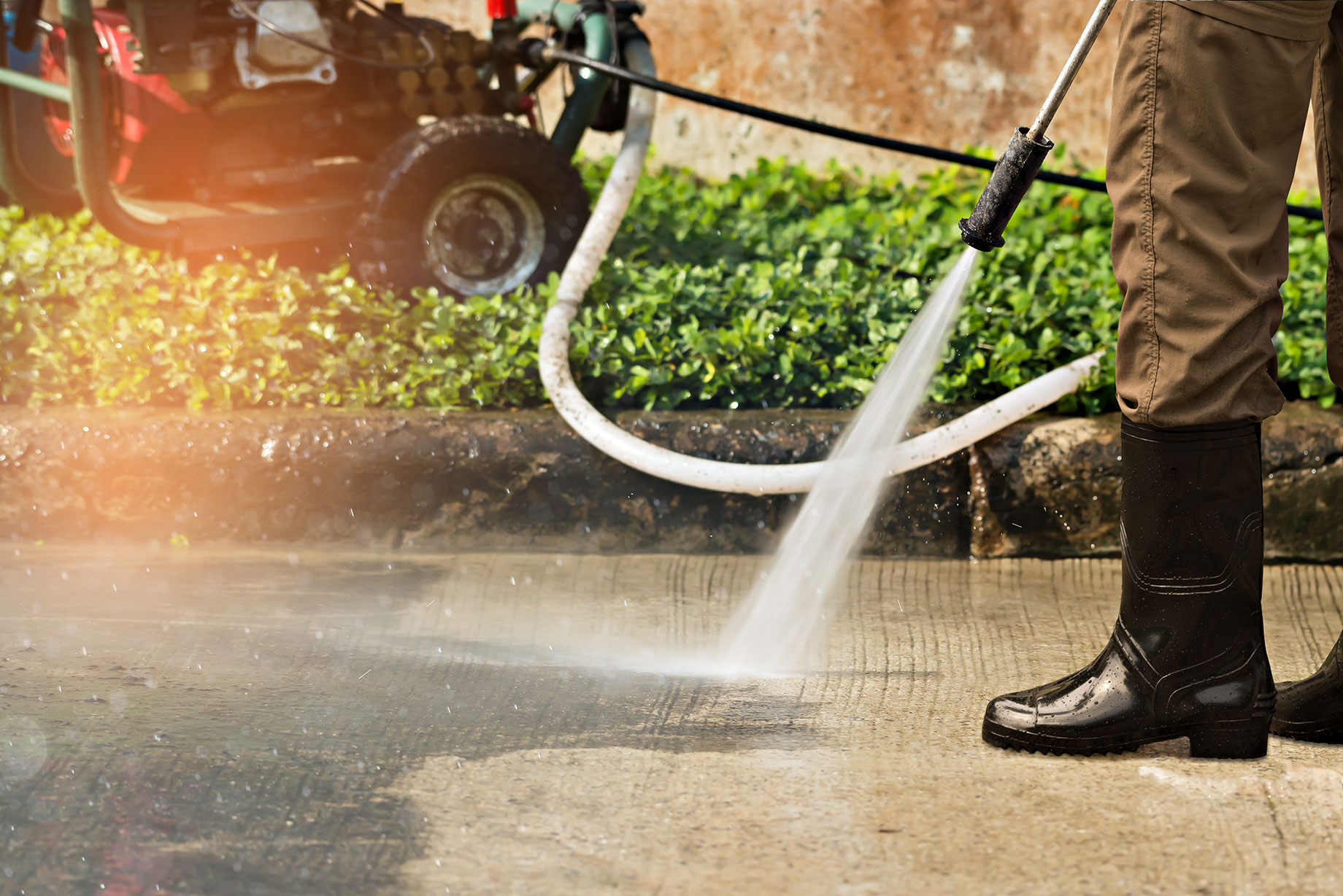 Concrete Power Washing