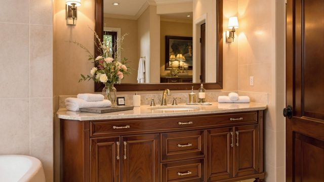 Enhance Your Bathroom with a Solid Wood Vanity: Durability Meets Elegance