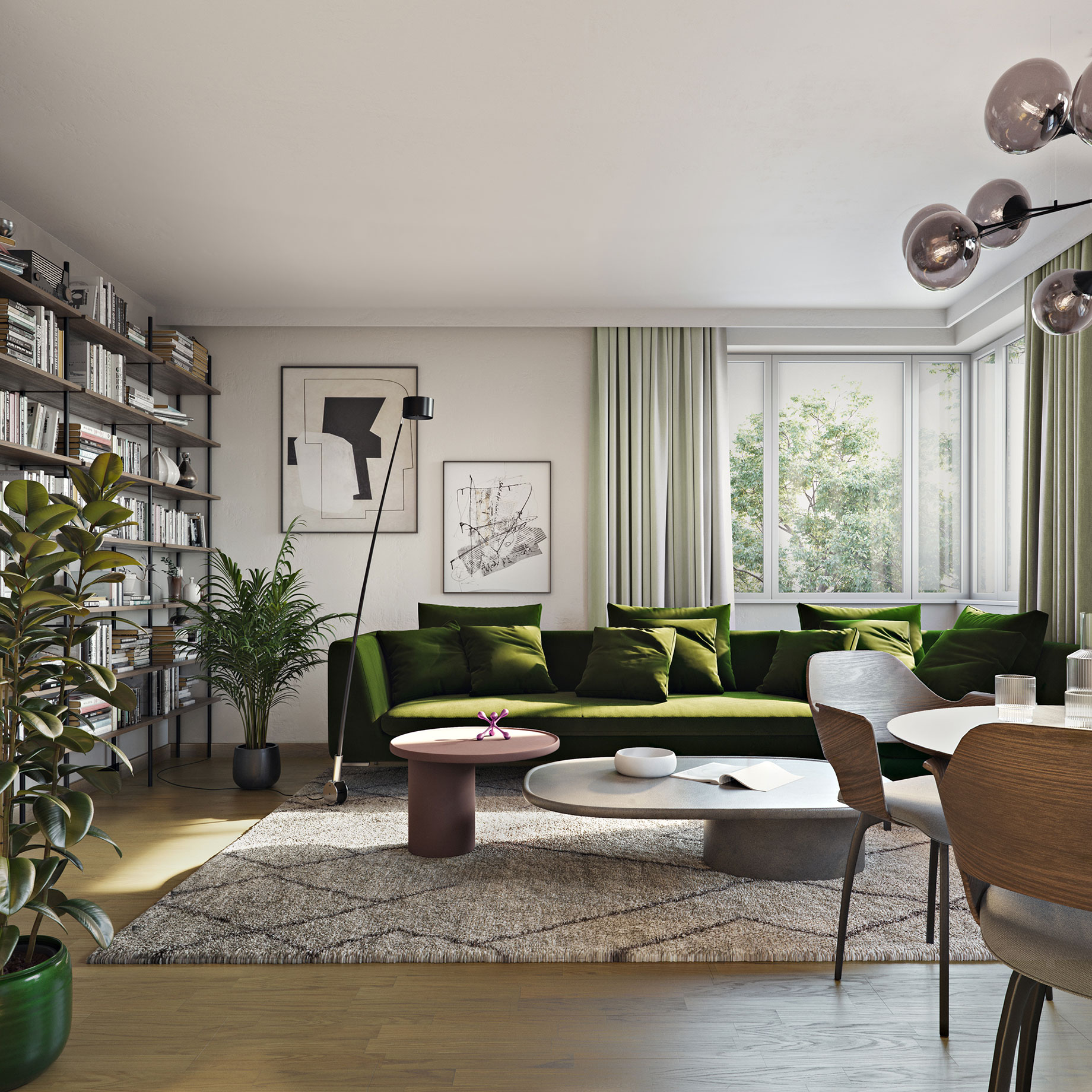 Interior 3D rendering of Nordbahnhof, Austria, crafted by RNDR