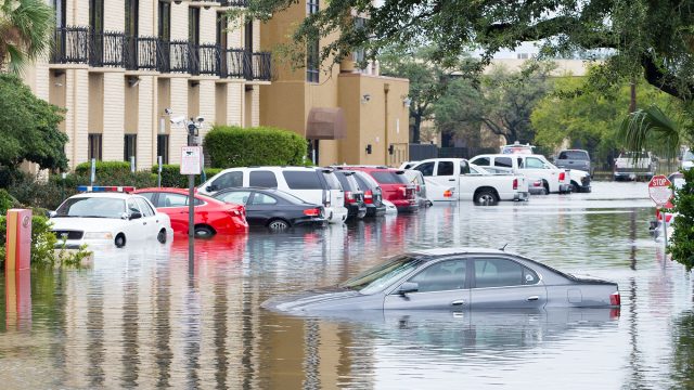 Parking Lot Flooded