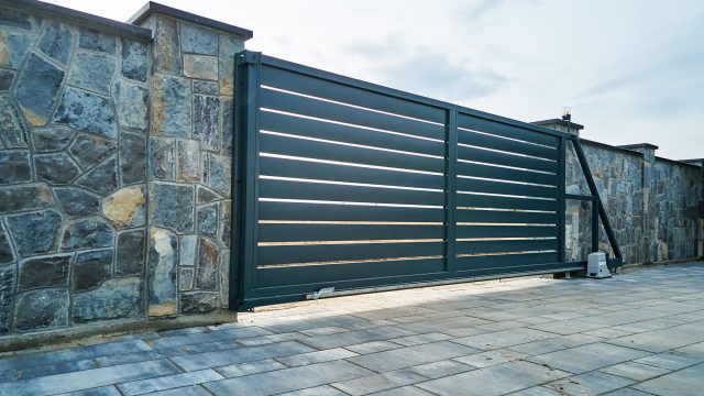 Powered Gate at a High-End Property