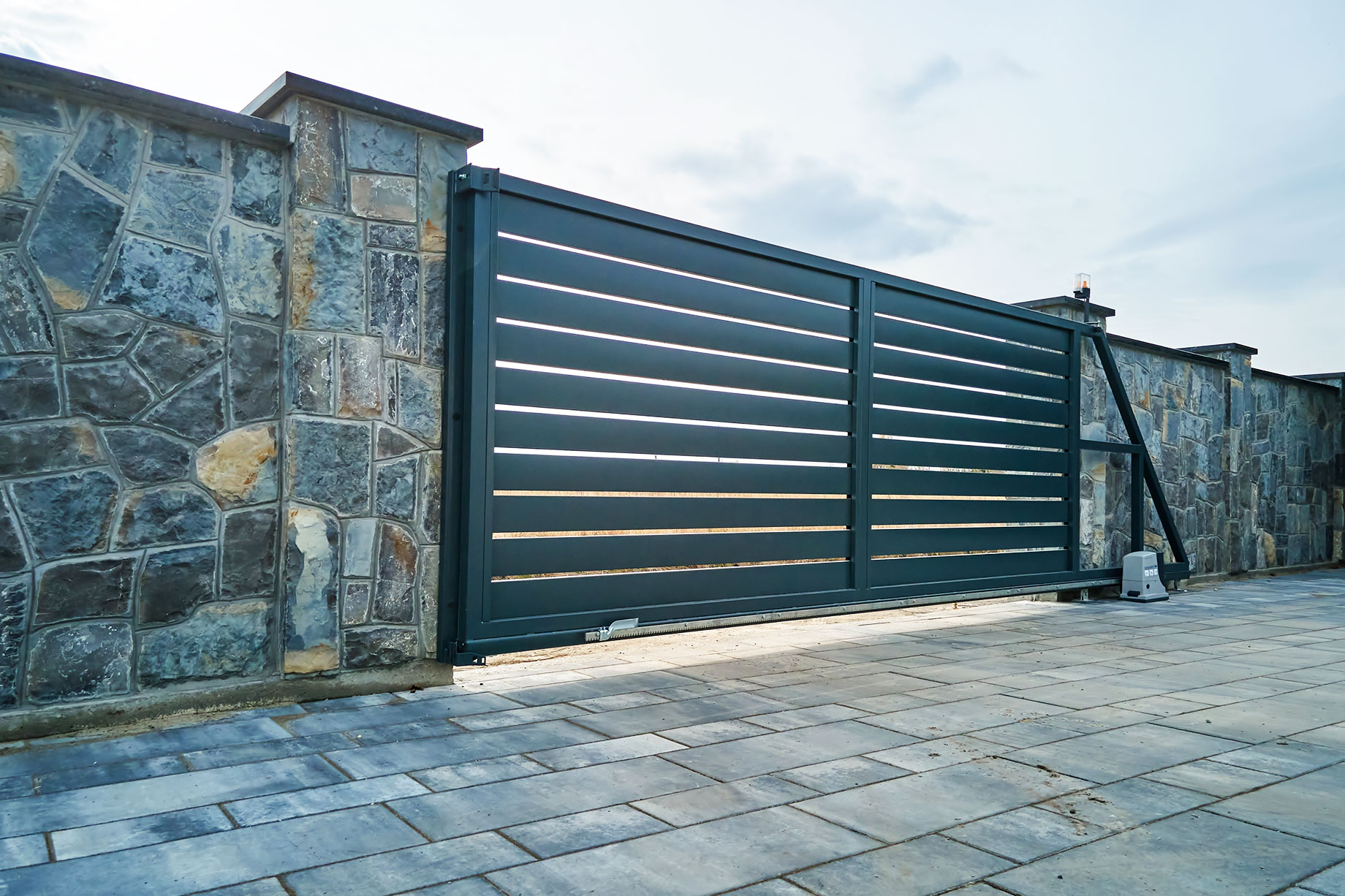 Powered Gate at a High-End Property