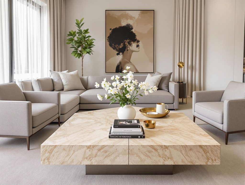 Timeless Living: How Travertine Coffee Tables Elevate Modern Interiors ...