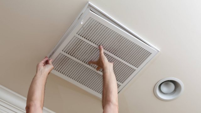 Central AC Vent on Ceiling